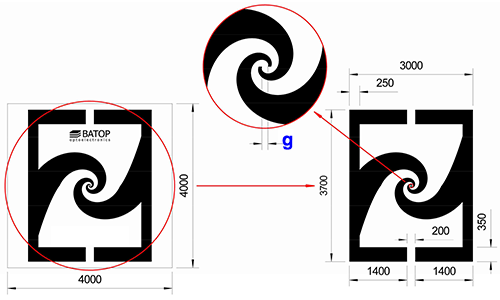 Logarithmic spiral アンテナ