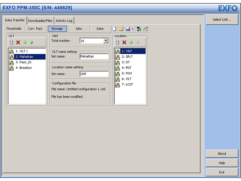 PPM-350C　ソフトウェア画面