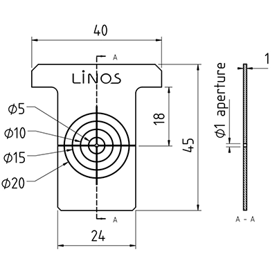マイクロベンチ アライメントプレート 図面