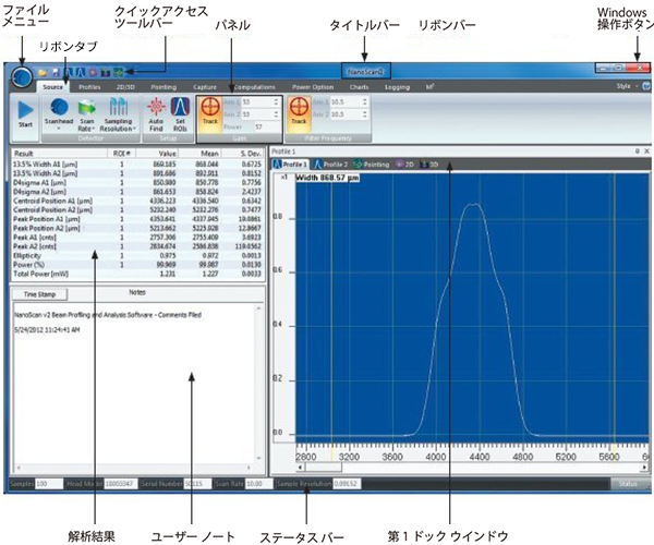 解析ウィンドウ