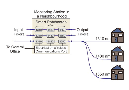 Figure 2: Remote Monitoring a WDM Network